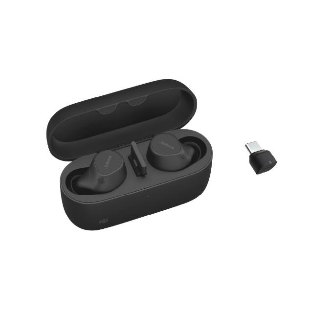 【Jabra】官方直營 Evolve2 Buds商務會議多點藍芽真無線耳機 含無線充電版(精裝限量版)