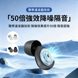 【SUNORO】入耳式降噪矽膠耳塞 濾波器防水隔音耳塞 深度睡眠耳塞 飛行耳塞 防噪音耳塞