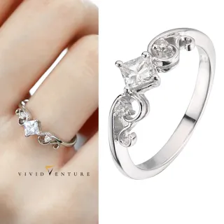 【Vividventure 亞帝芬奇】GIA 30分 FVS2 天然鑽石 真鑽 戒指 古典美人(14K金台)
