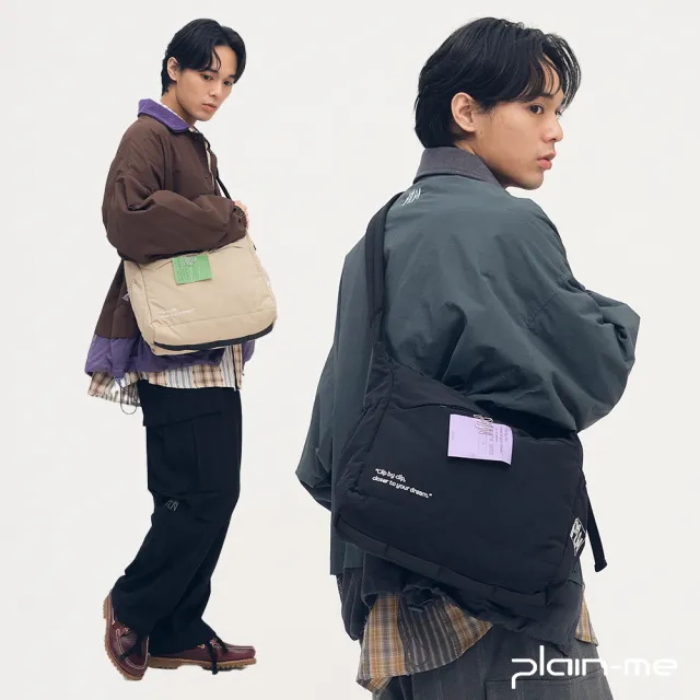 【plain-me】clip by clip 2WAY 跨肩包 側背包 斜背包 包包 大容量 出清品_PLN3058
