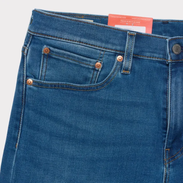 【LEVIS】男款 502 錐形牛仔褲 中腰牛仔褲 Warm 保暖丹寧褲 熱賣單品 29507-1587