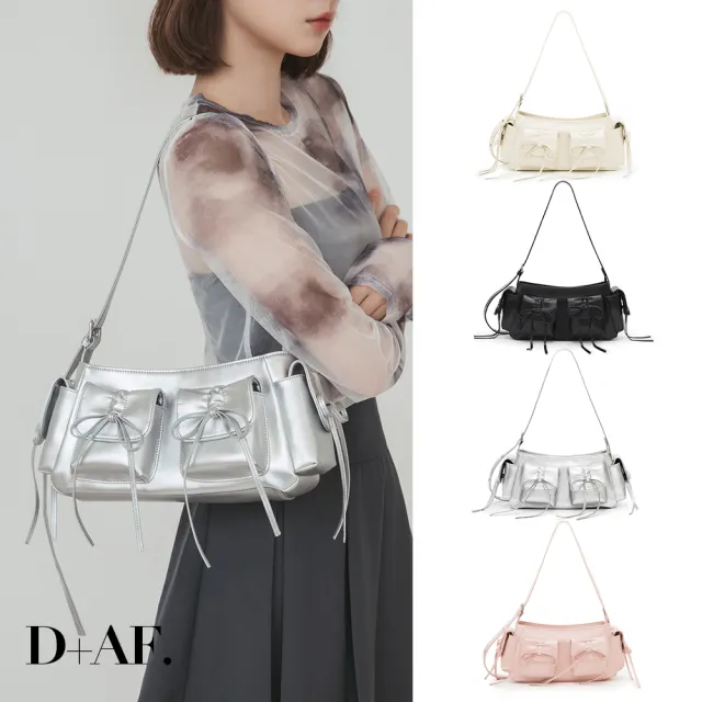 【D+AF】Nabi蝴蝶結多口袋二用側背包