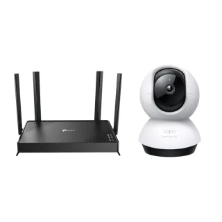 【TP-Link】攝影機組★Wi-Fi 7雙頻 路由器/分享器Archer BE220+Tapo C220監視器2.5K AI攝影機IP CAM