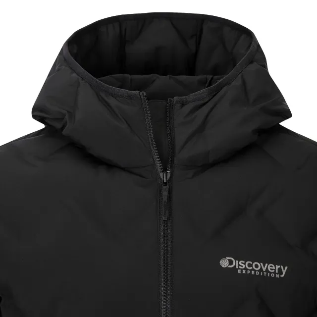 【Discovery Expedition】女版連帽羽絨外套 輕量鵝絨外套(DWDJ84056-BKS)