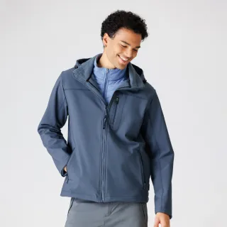 【TRAVELER 旅行者】男款防風保暖外套男款Softshell防風撥水保暖外套｜252TR208(可銜拉)