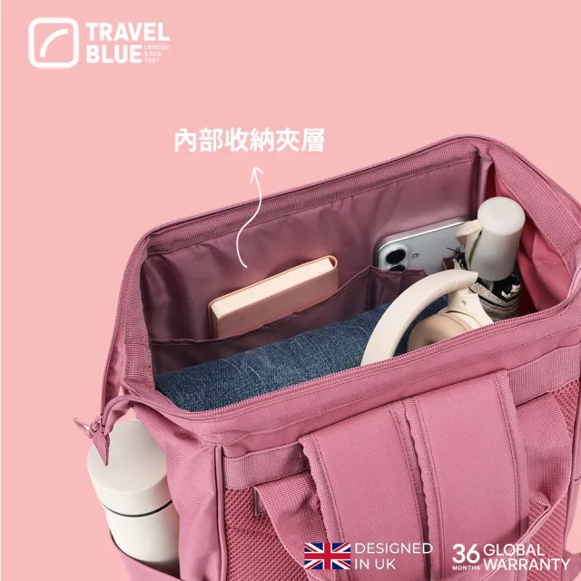 【Travel Blue 藍旅】Daypack系列 手提後背包(登機包 收納)