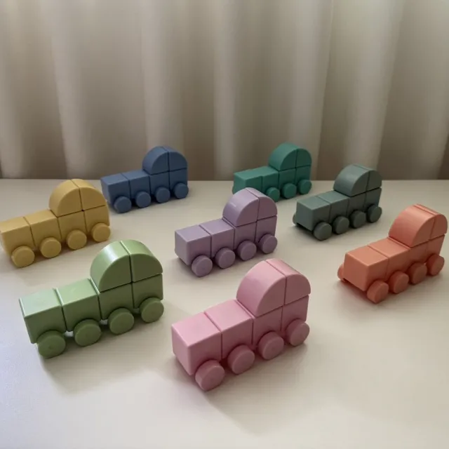 【Bellebaby】車輪 16顆入(STEAM教具/益智玩具/磁力片/磁吸積木)