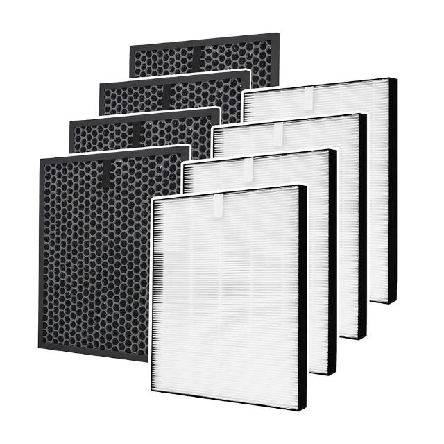 【Mitewithmom 蟎著媽】濾網4套(適用 SHARP 夏普 DW-CS12FT-S 12公升自動除菌離子空氣清淨除濕機 好市多)