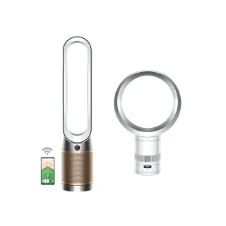 【dyson 戴森】TP12 Purifier Cool De-NOx 二合一甲醛NOx偵測涼風空氣清淨機(白金色)(超值組)