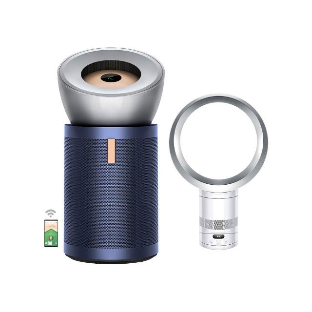 【dyson 戴森】BP03 Purifier Big+Quiet 強效極靜甲醛偵測空氣清淨機(亮銀色及普魯士藍)(超值組)買一送一