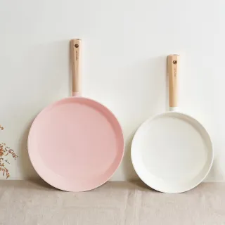 【NEOFLAM】陶瓷深平底鍋IH雙鍋組28cm+24cm(IH爐可用鍋/非鐵氟龍不沾塗層)