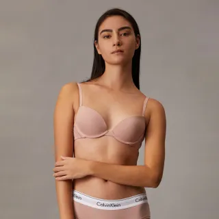 【CALVIN KLEIN】官方旗艦館 CK Attraction 深 V 托高胸圍_粉紅色_VIP專屬限定