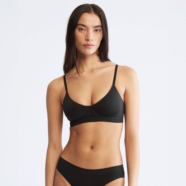 【CALVIN KLEIN】官方旗艦館 CK BONDED FLEX 薄墊無鋼圈胸罩_黑色_VIP專屬限定