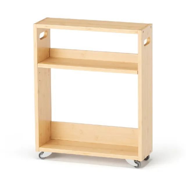 【MUJI 無印良品】竹材薄型推車/小約寬15×深45×高56cm 重量約4.5kg