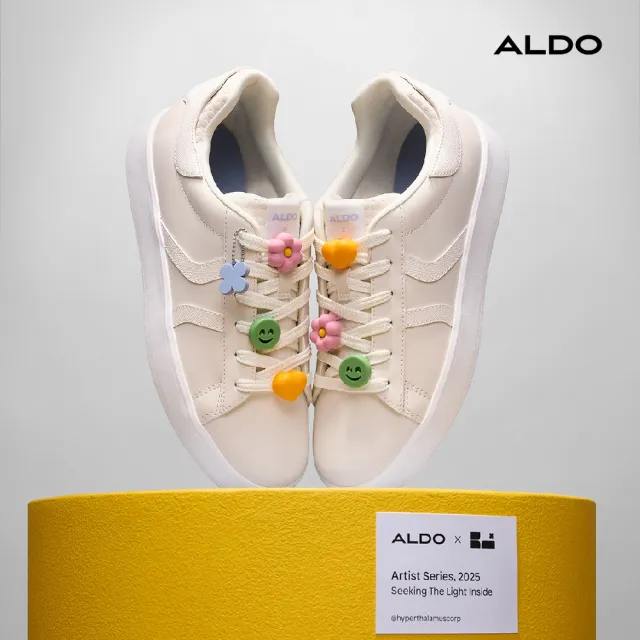 【ALDO】HYPERTMC03-設計師童趣吊飾運動休閒鞋-男鞋(白色)