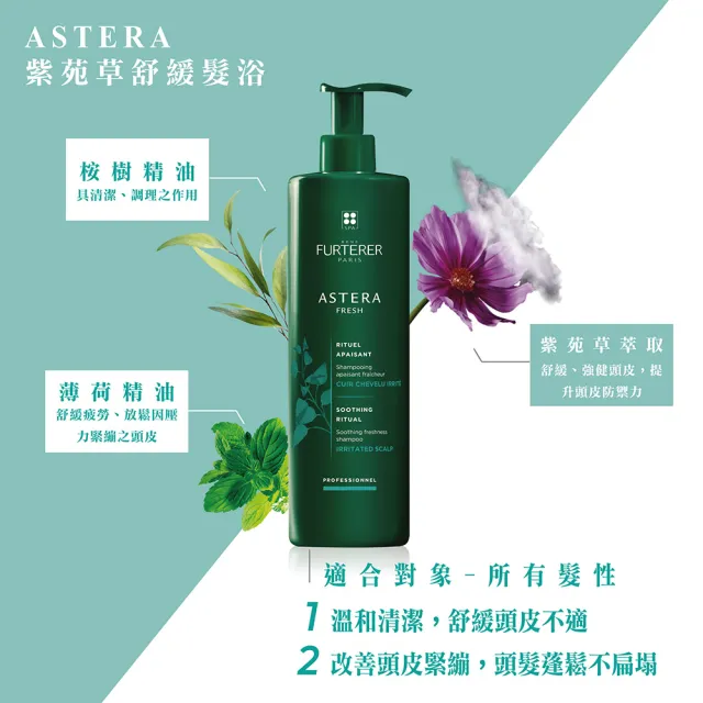 【RENE FURTERER 萊法耶】新專業髮浴500ml送500ml(多款任選/洗髮精/平輸版)