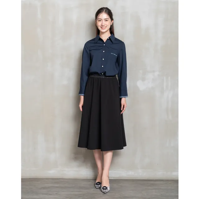 【perng yuh 芃諭名品】俐簡線條 輕彈 楔型切接 圓裙(2025 AW Collection|4C秋冬新品上市)