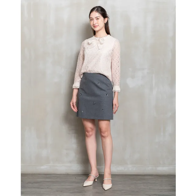 【perng yuh 芃諭名品】漫柔悠光 蕾絲上衣(2025 AW Collection|4C秋冬新品上市)