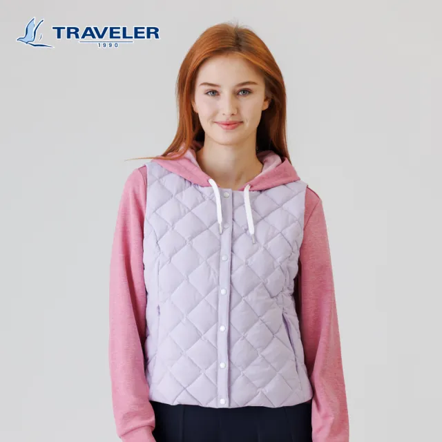 【TRAVELER 旅行者】女款防風撥水羽絨背心|252TR307