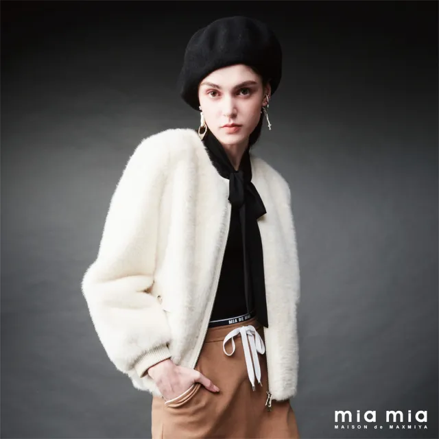 【mia mia】蕾絲綁帶雪紡上衣