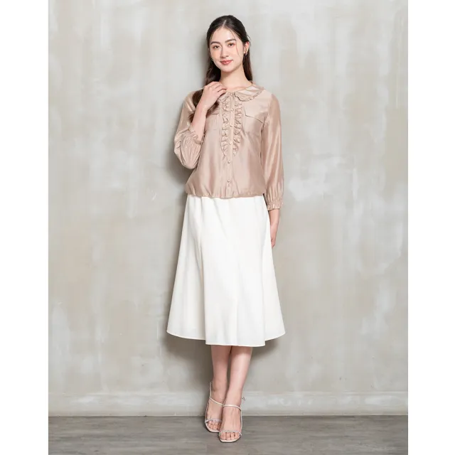 【perng yuh 芃諭名品】柔和若水 亮澤 天絲棉上衣(2025 AW Collection|4C秋冬新品上市)
