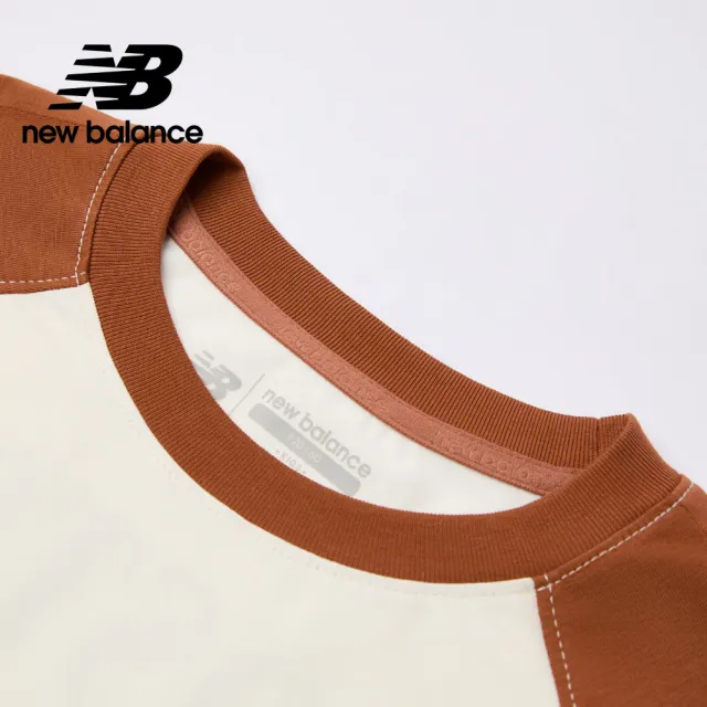 【NEW BALANCE】NB 童裝拼色長袖上衣_7DF3403WBW_男童/女童_米色