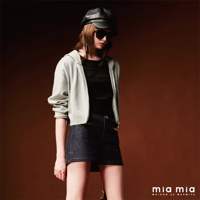【mia mia】網紗剪裁七分袖上衣