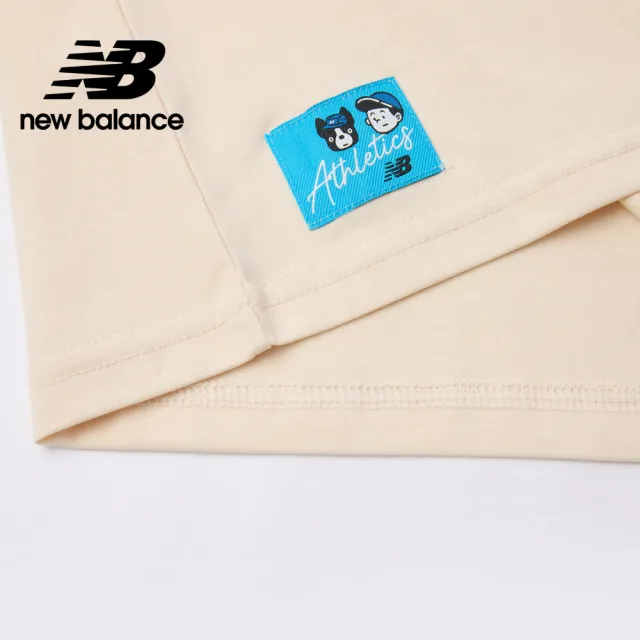 【NEW BALANCE】NB 童裝BOSTON短T/短袖上衣_7EF3404WLBG_男童/女童_淺膚色