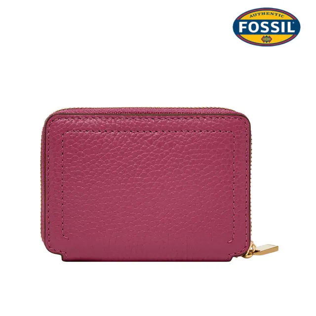 【FOSSIL】Logan 真皮拉鍊RFID防盜卡夾 (多色可選)