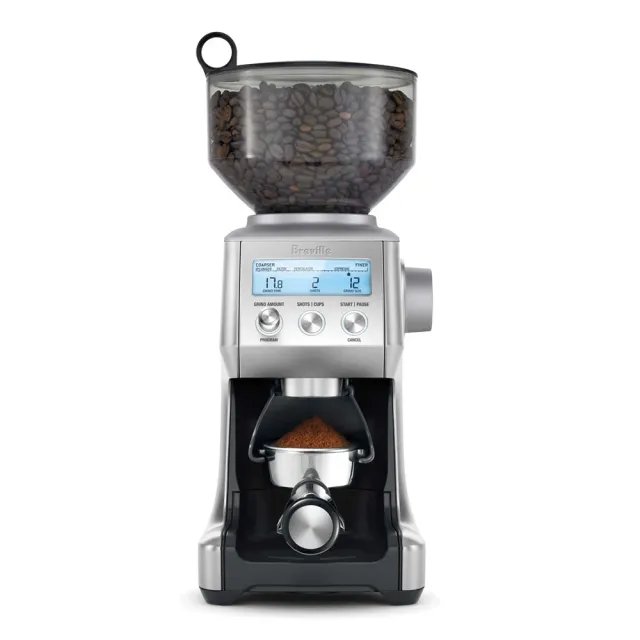 【Breville】BES840XL the Infuser半自動咖啡機+BCG820XL磨豆機（金屬銀）(總代理公司貨)