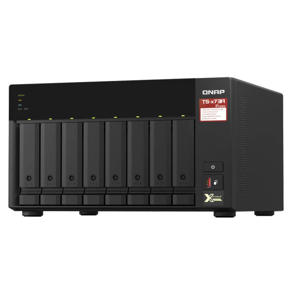 【QNAP 威聯通】搭希捷IronWolf 4TBx2★TS-873A-8G 8Bay NAS 網路伺服器