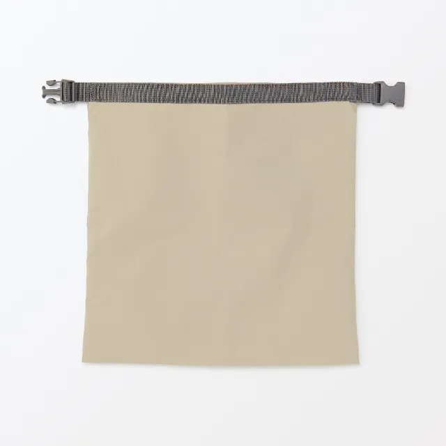 【MUJI 無印良品】捲收式高度可調整便當袋/大 約高30x寬30x底部寬度11cm(灰/米/煙燻藍)