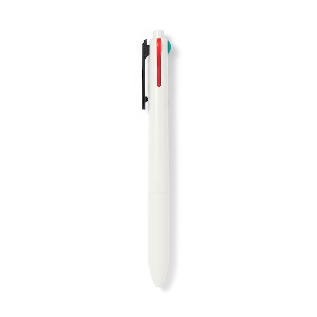 【MUJI 無印良品】滑順按壓油性原子筆/4色/黑、紅、藍、綠(0.5mm/0.7mm)