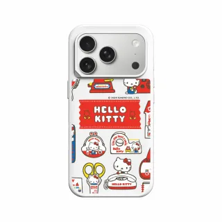 【RHINOSHIELD 犀牛盾】iPhone 17/Air/Pro/Max SolidX 吸震緩衝防摔手機殼/Sticker-Hello Kitty生活小物