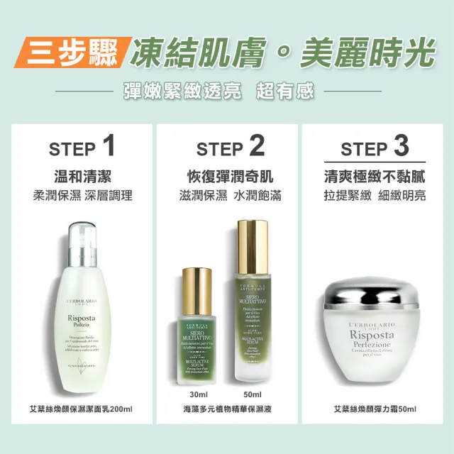 【L’ERBOLARIO 蕾莉歐】海藻多元植物精華保濕液50ml