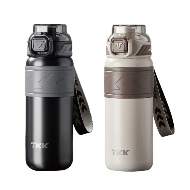 【TKK】雙飲漸層保溫壺700ml(保溫壺 保溫 不銹鋼保溫瓶 運動水壺 咖啡杯 保溫保冷瓶 手提 水壺 水瓶)