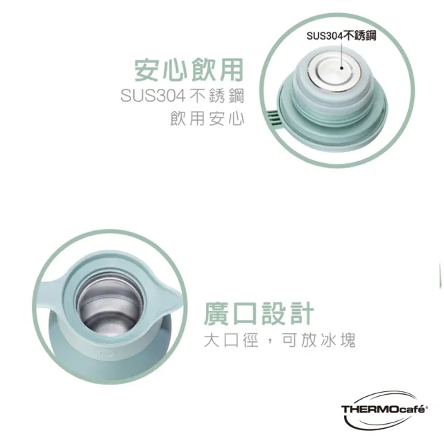 【THERMOcafe 凱菲】不鏽鋼真空保溫壺1500ml(TCTP-1500)