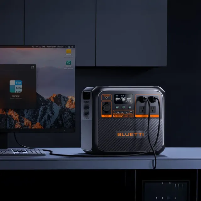 【BLUETTI】1800W 電吉拉儲能電源(1.44度電超巨容量／戶外行動電源／行動電站／移動電源／露營電源)
