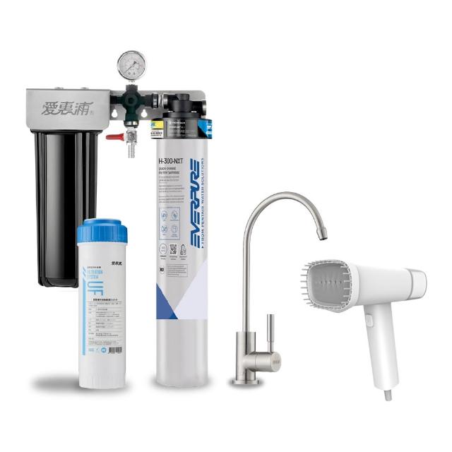 【EVERPURE 愛惠浦】櫥下型 PURVIVE Duo-H300NXT兩道式生飲淨水器(升級不鏽鋼龍頭/前置中空絲膜)