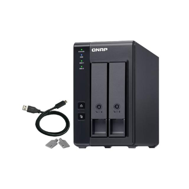 【QNAP 威聯通】搭希捷IronWolf Pro 20TBx2★TR-002 2BAY RAID磁碟陣列外接盒