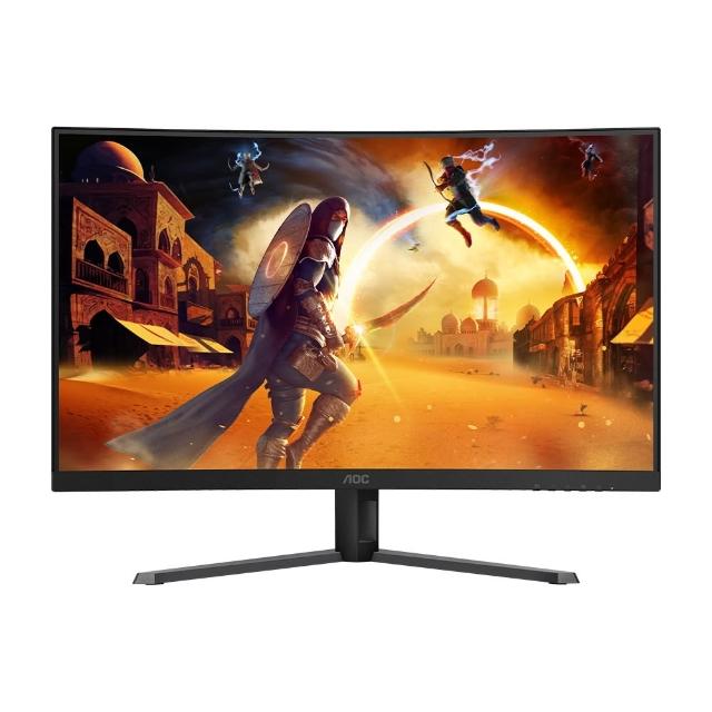 【AOC】無線鍵鼠組★CQ32G4E HDR曲面電競螢幕(32型/2K/180Hz/0.5ms/VA)