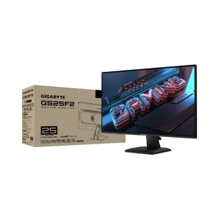 2入組★【GIGABYTE 技嘉】GS25F2 25型 FHD平面電競螢幕(200Hz/1ms/IPS)
