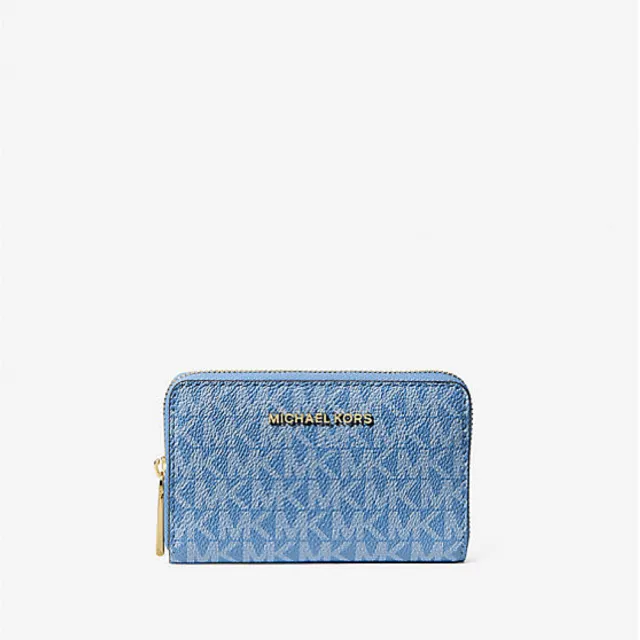 【Michael Kors】Michael Kors 小號徽標錢包-藍-32H1GJ6D0V