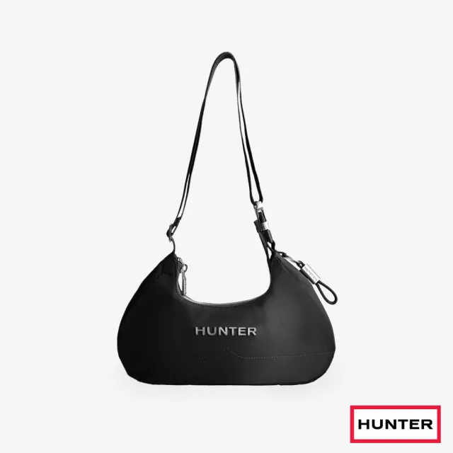 【HUNTER】官方旗艦館_Premium尼龍單邊肩背包(黑色)