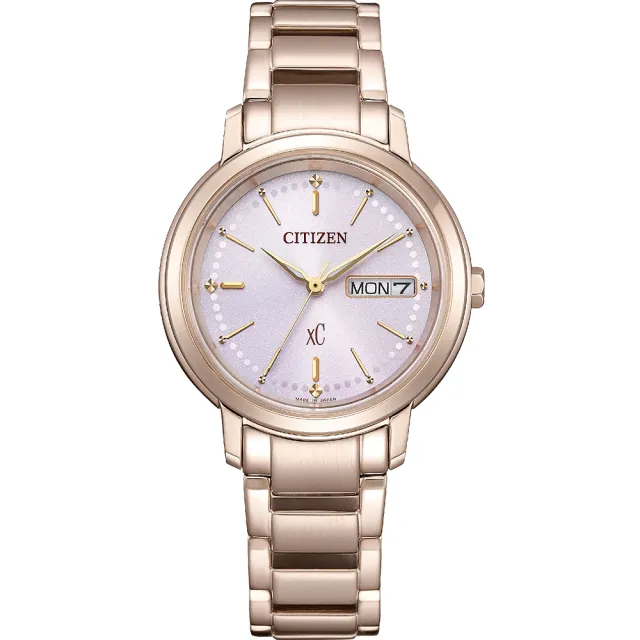 【CITIZEN 星辰】Hebe田馥甄廣告款 情人節推薦 XC光動能大三針女錶-32mm 生日禮 送禮(EW2426-54X)