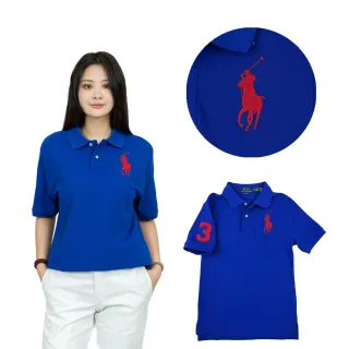 【RALPH LAUREN】ralph lauren polo 大馬 青年版 polo衫 馬球衫 拉夫勞倫 上衣 短袖(5660藍H%3黃BJ3)