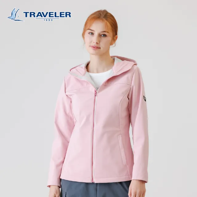 【TRAVELER 旅行者】女款Softshell防風撥水保暖外套｜252TR209(防風撥水)