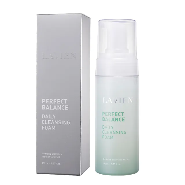 【LAVIEN 樂薇昂】極淨水潤艾草奶蓋潔顏慕斯150ml(韓國艾草/溫和清潔/綿密泡沫)