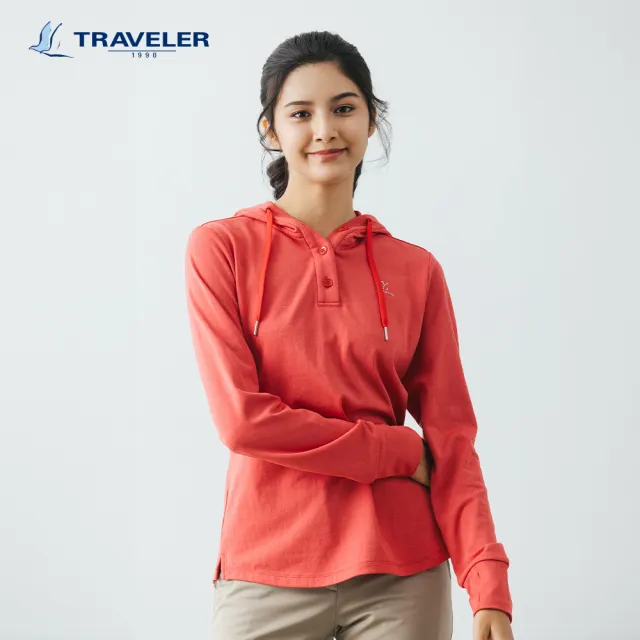 【TRAVELER 旅行者】男女款消臭吸排拇指孔上衣＿232TR803.801.822.823(消臭/吸排上衣)