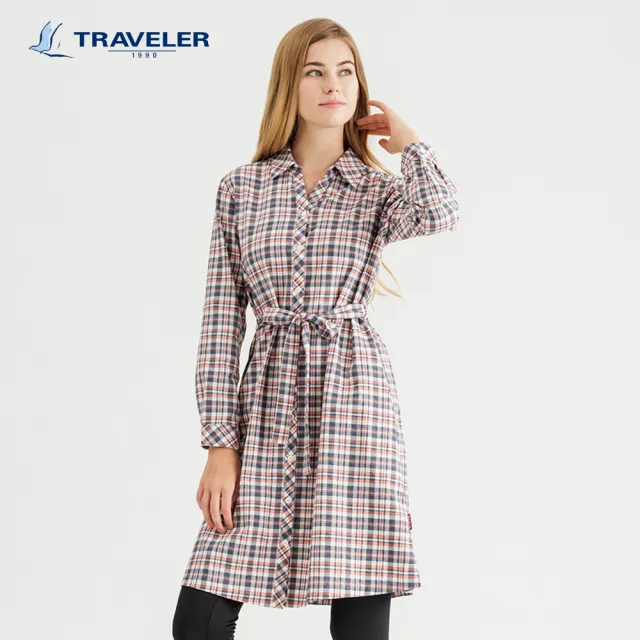 【TRAVELER 旅行者】多款女款吸排抗UV保暖可捲收袖襯衫｜242TR706.12(吸排/抗UV/襯衫)
